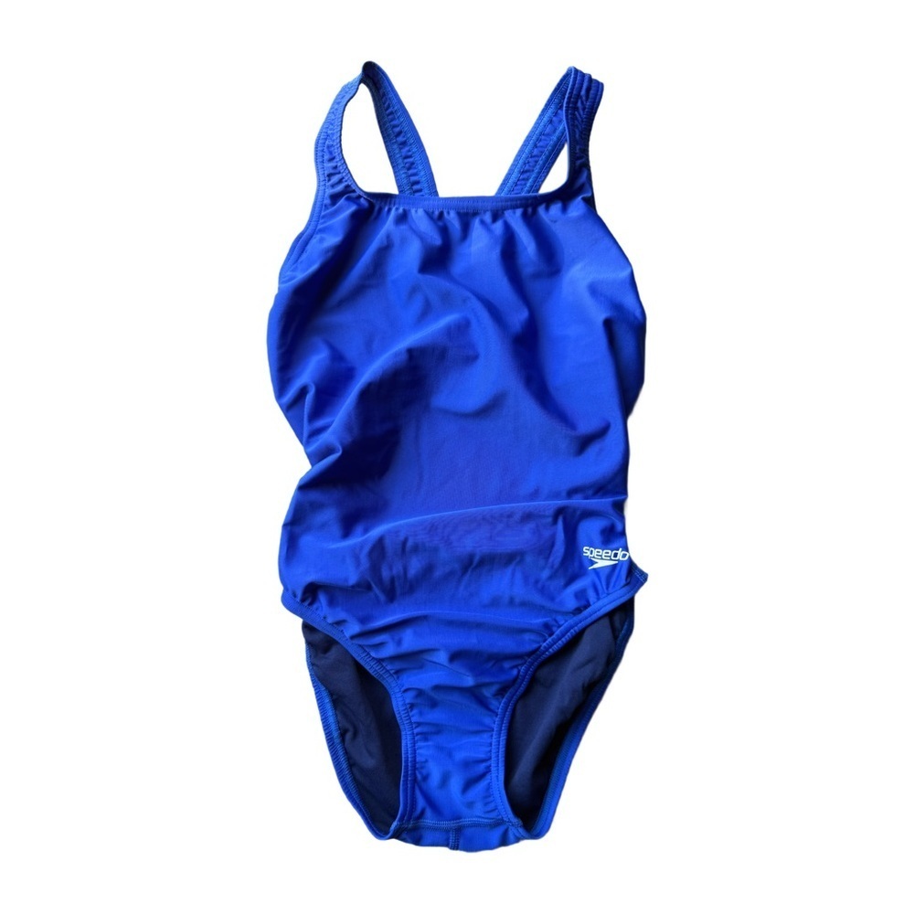 Speedo women competitive swimwear Royal Blue Classic One-Piece Swimsuit